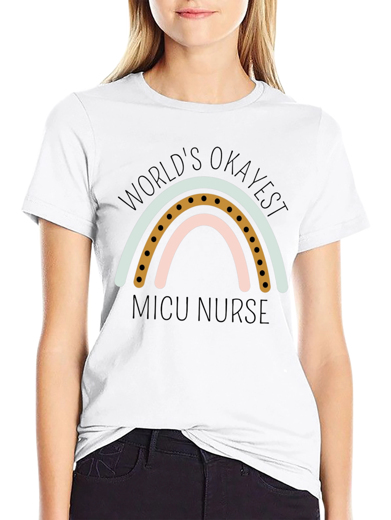 Worlds Okayest NICU Nurse Graphic T-Shirt