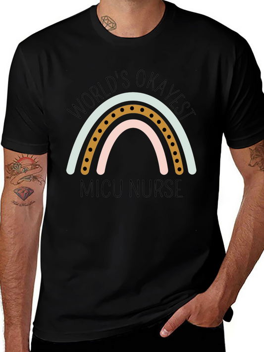 Worlds Okayest NICU Nurse Graphic T-Shirt