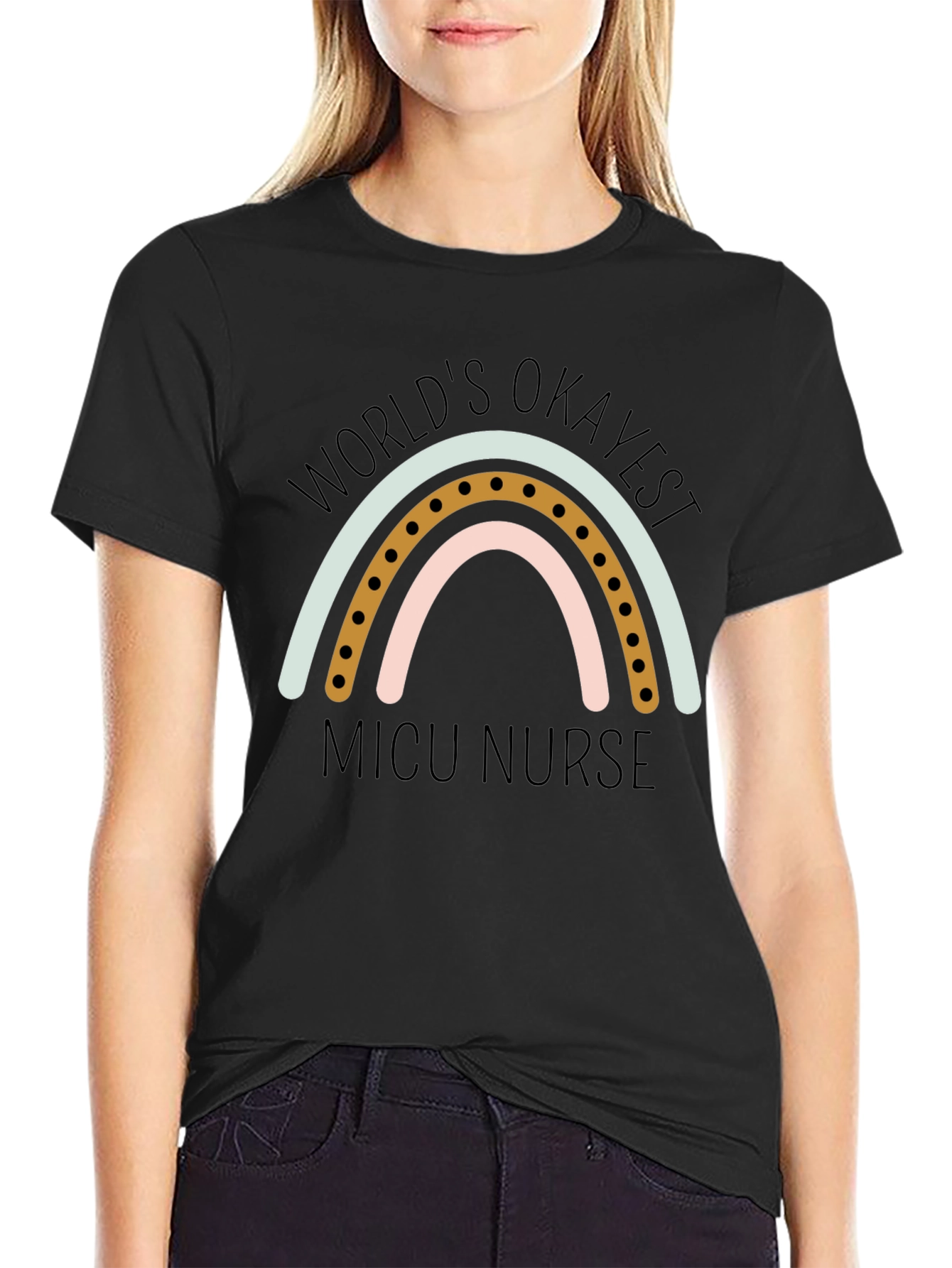 Worlds Okayest NICU Nurse Graphic T-Shirt