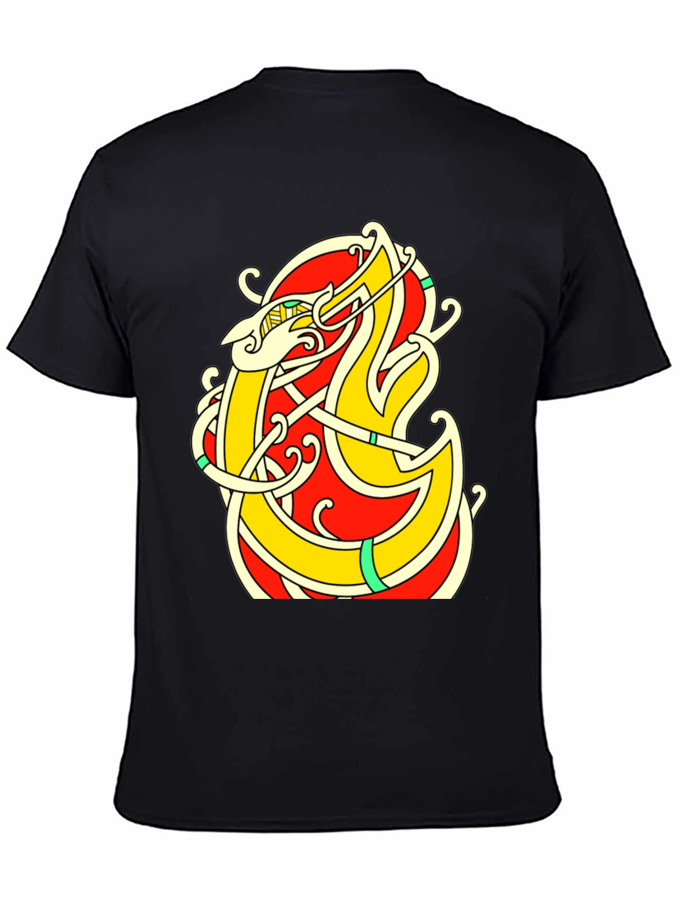 Celtic Dragon Knot T-Shirt - Black