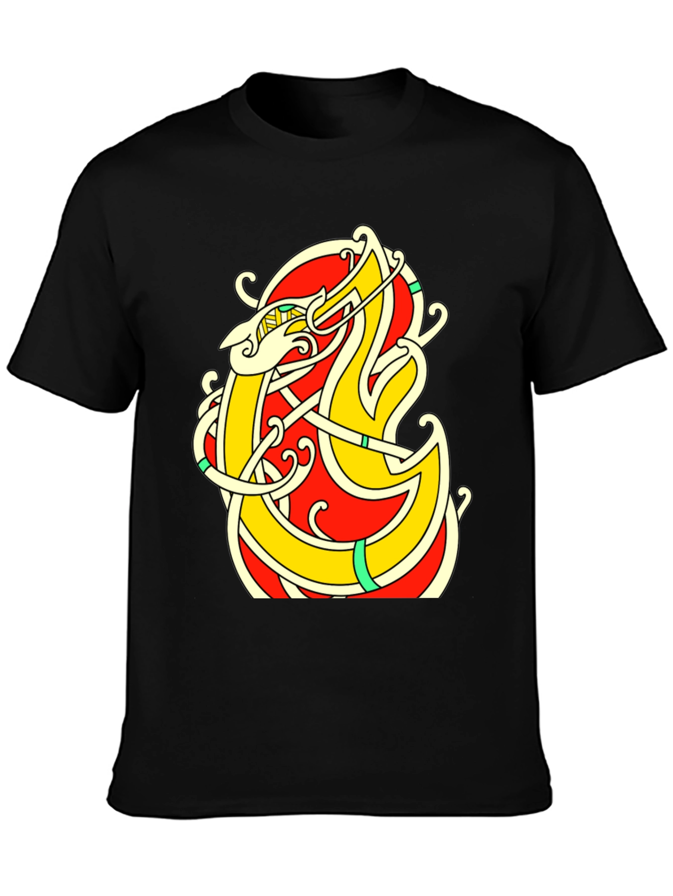 Celtic Dragon Knot T-Shirt - Black