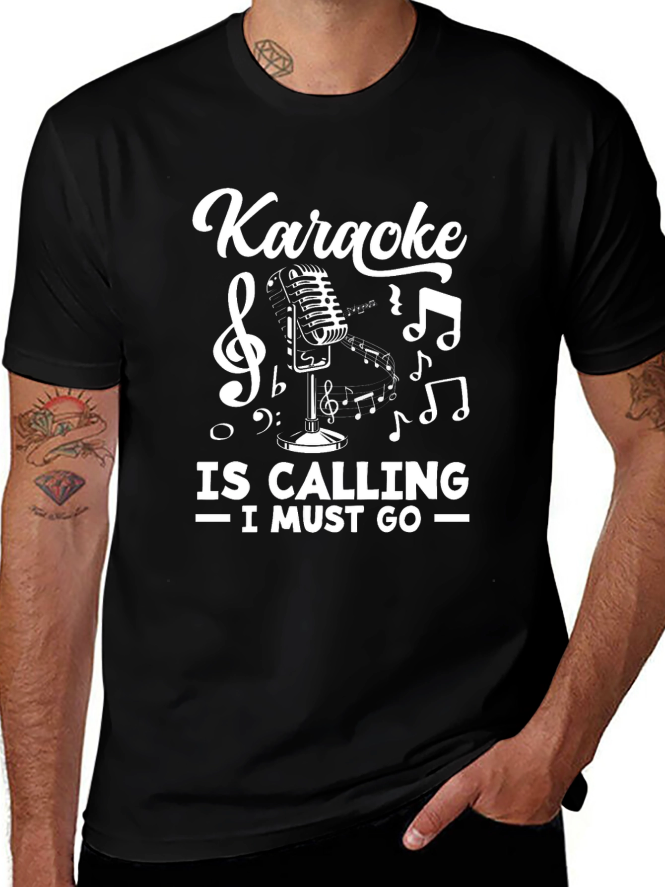 Karaoke Calling T-Shirt - Music Lover Tee