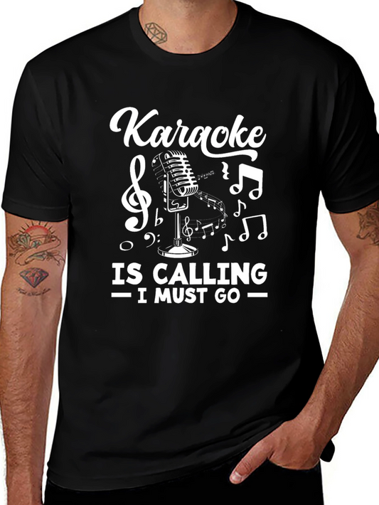 Karaoke Calling T-Shirt - Music Lover Tee