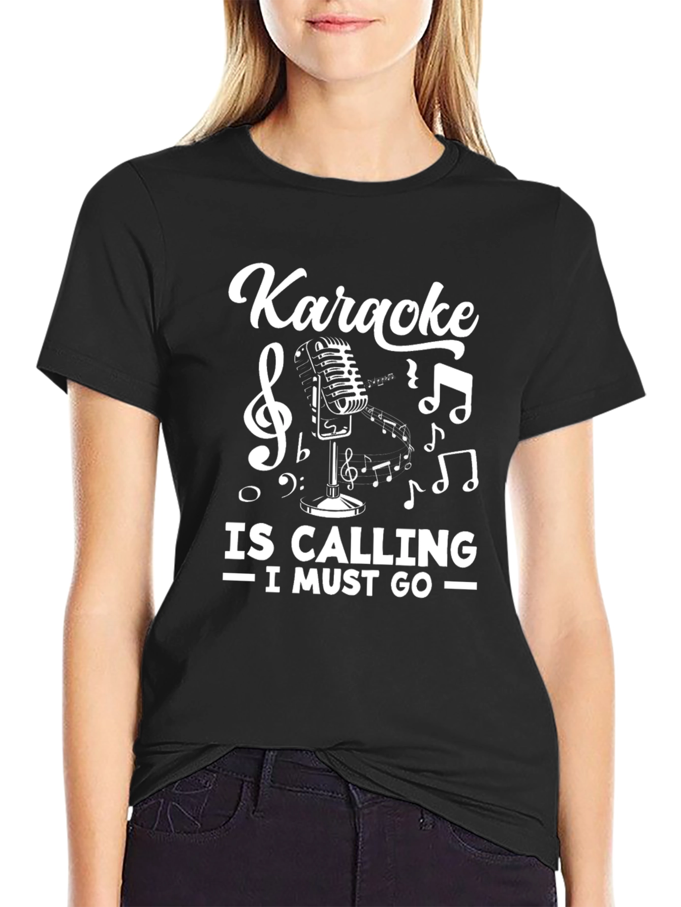 Karaoke Calling T-Shirt - Music Lover Tee