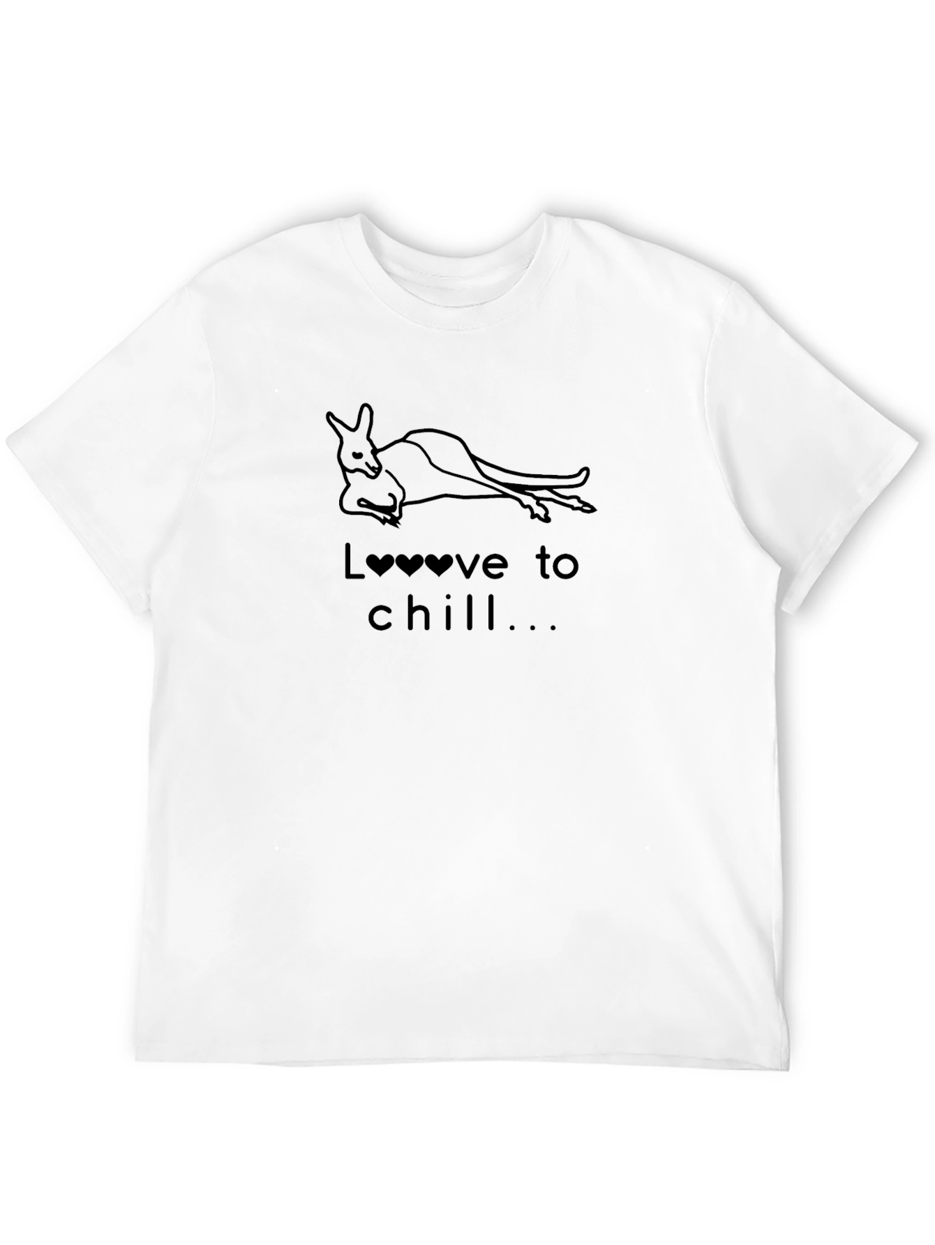 Chill Kangaroo Graphic Tee - Relaxed Comfort