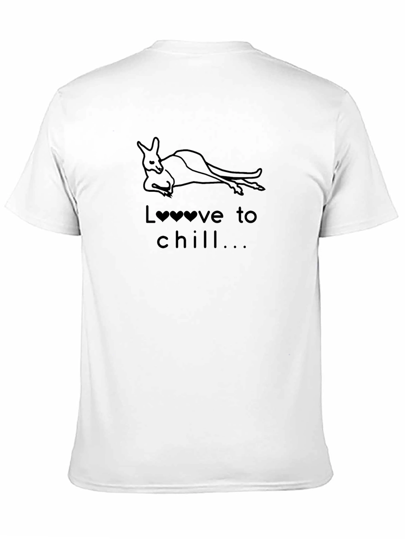 Chill Kangaroo Graphic Tee - Relaxed Comfort