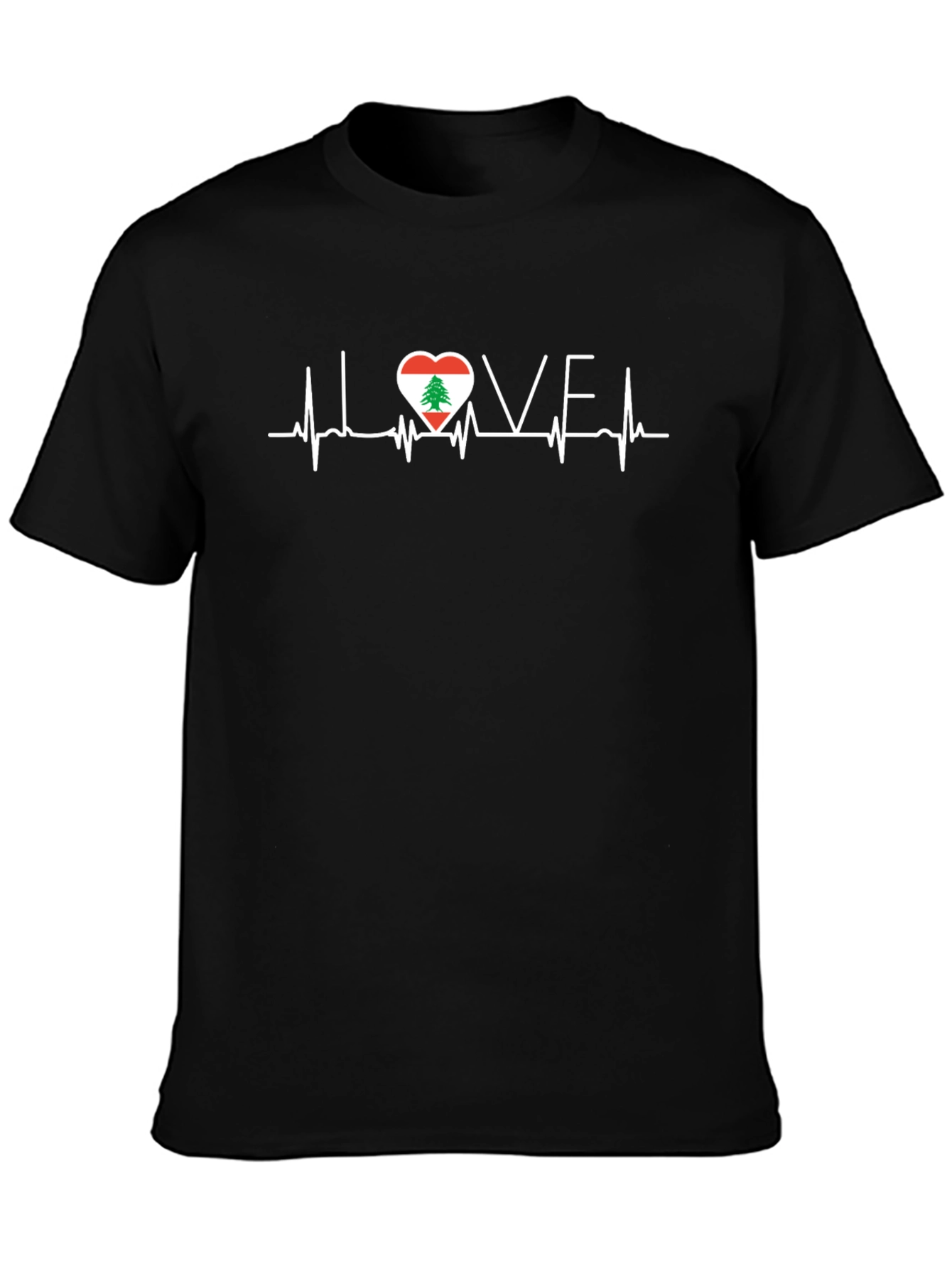 Love Lebanon Heartbeat T-Shirt