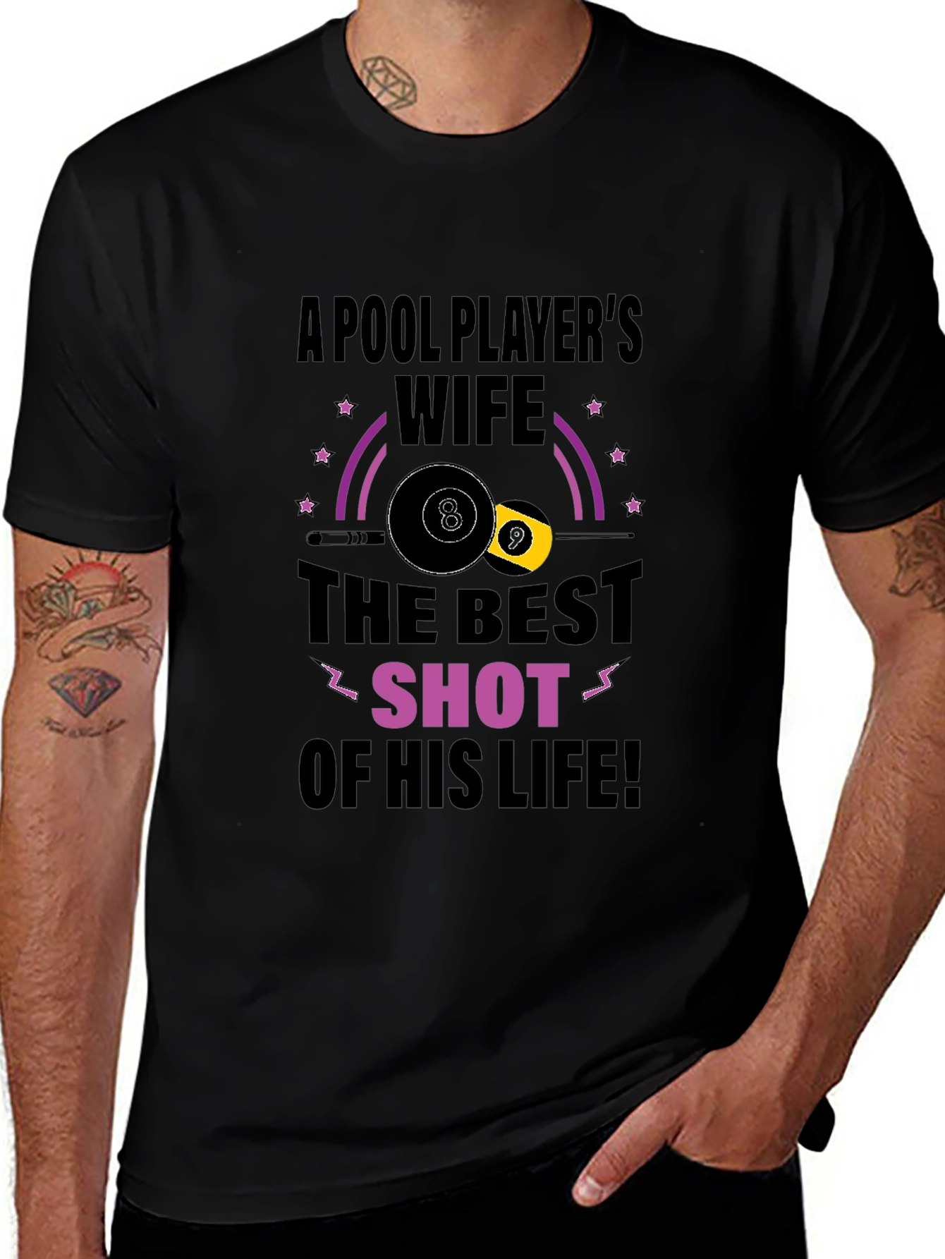 Pool Players Wife T-Shirt - Best Shot Design