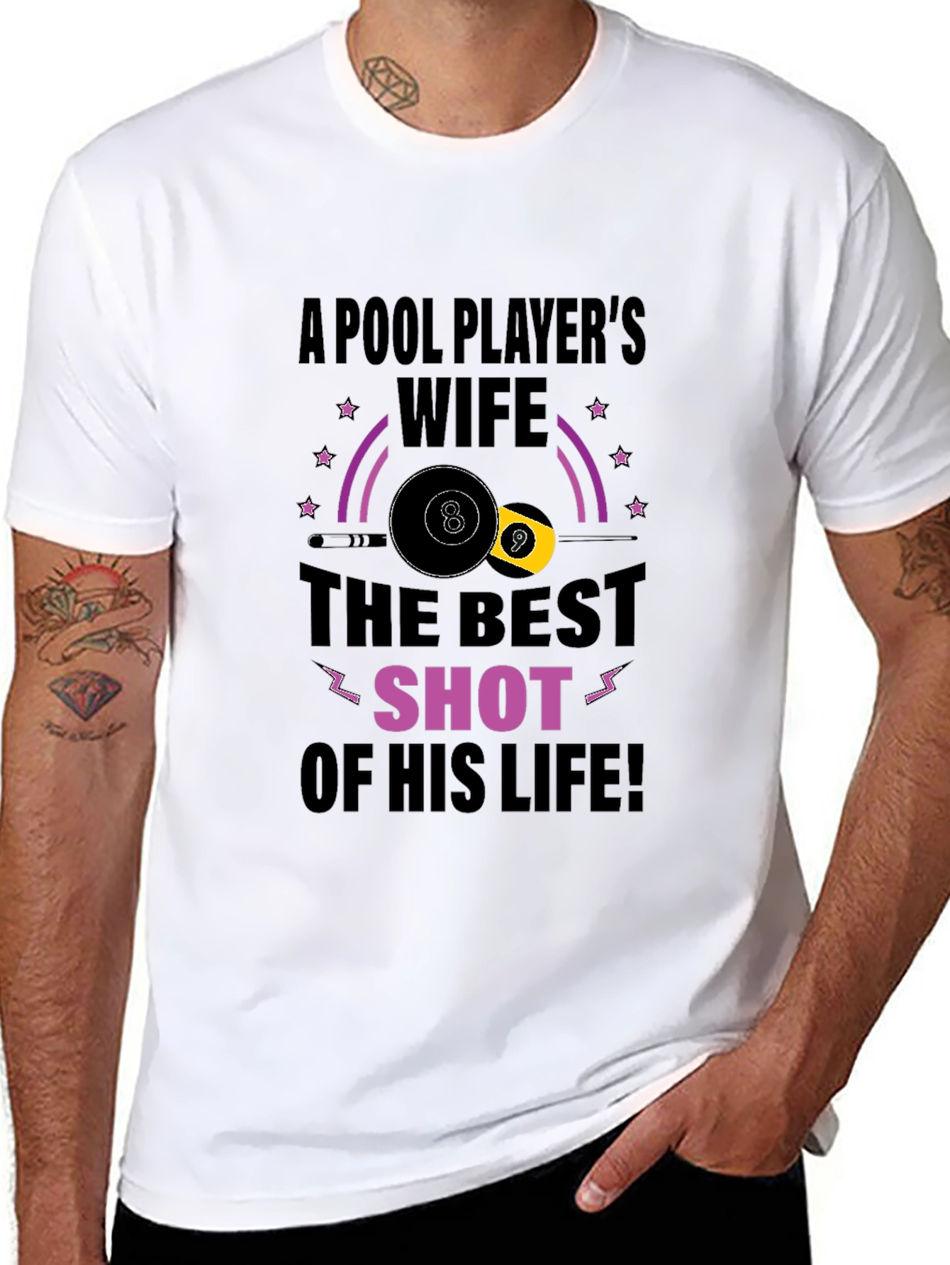 Pool Players Wife T-Shirt - Best Shot Design