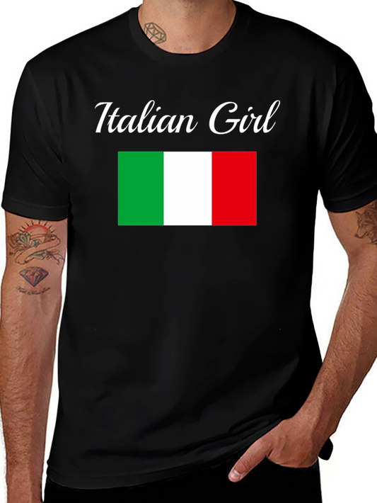 Italian Girl Flag T-Shirt