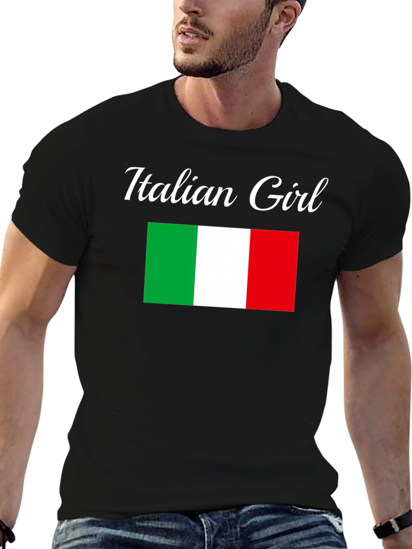 Italian Girl Flag T-Shirt