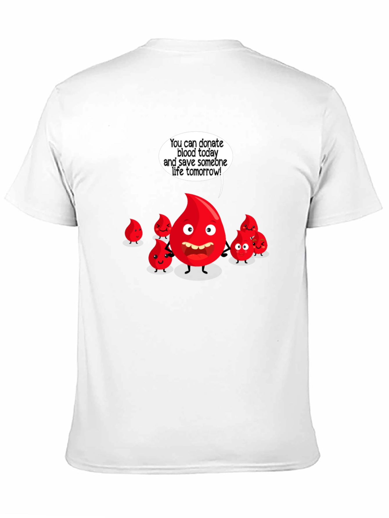 Donate Blood Cartoon Graphic Tee