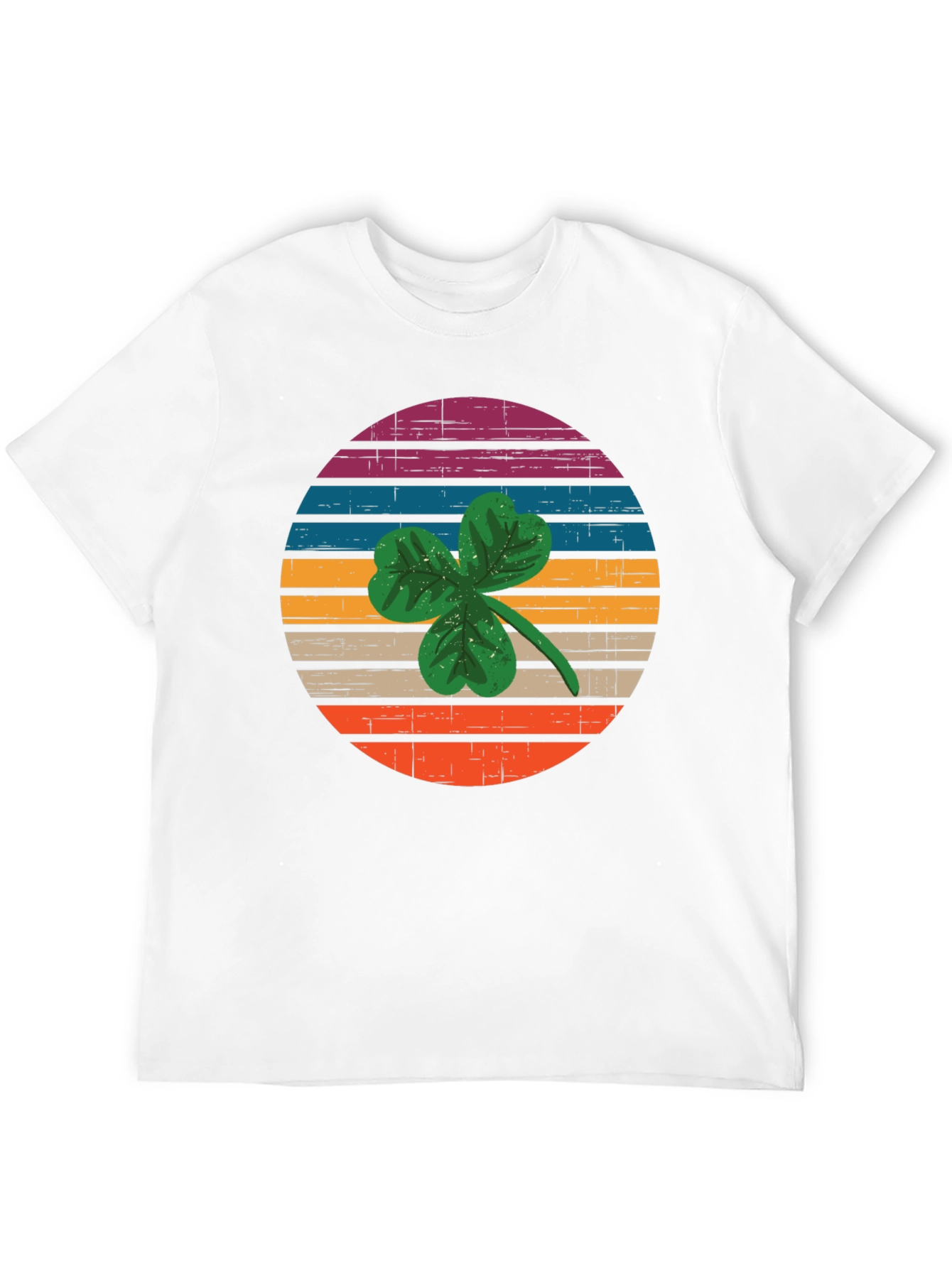 Retro Shamrock Graphic T-Shirt