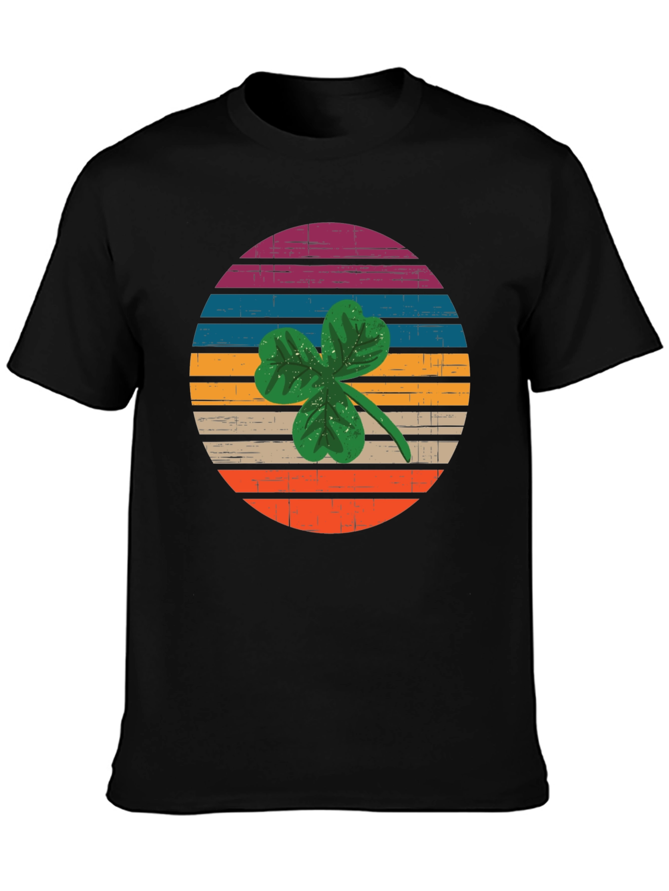 Retro Shamrock Graphic T-Shirt