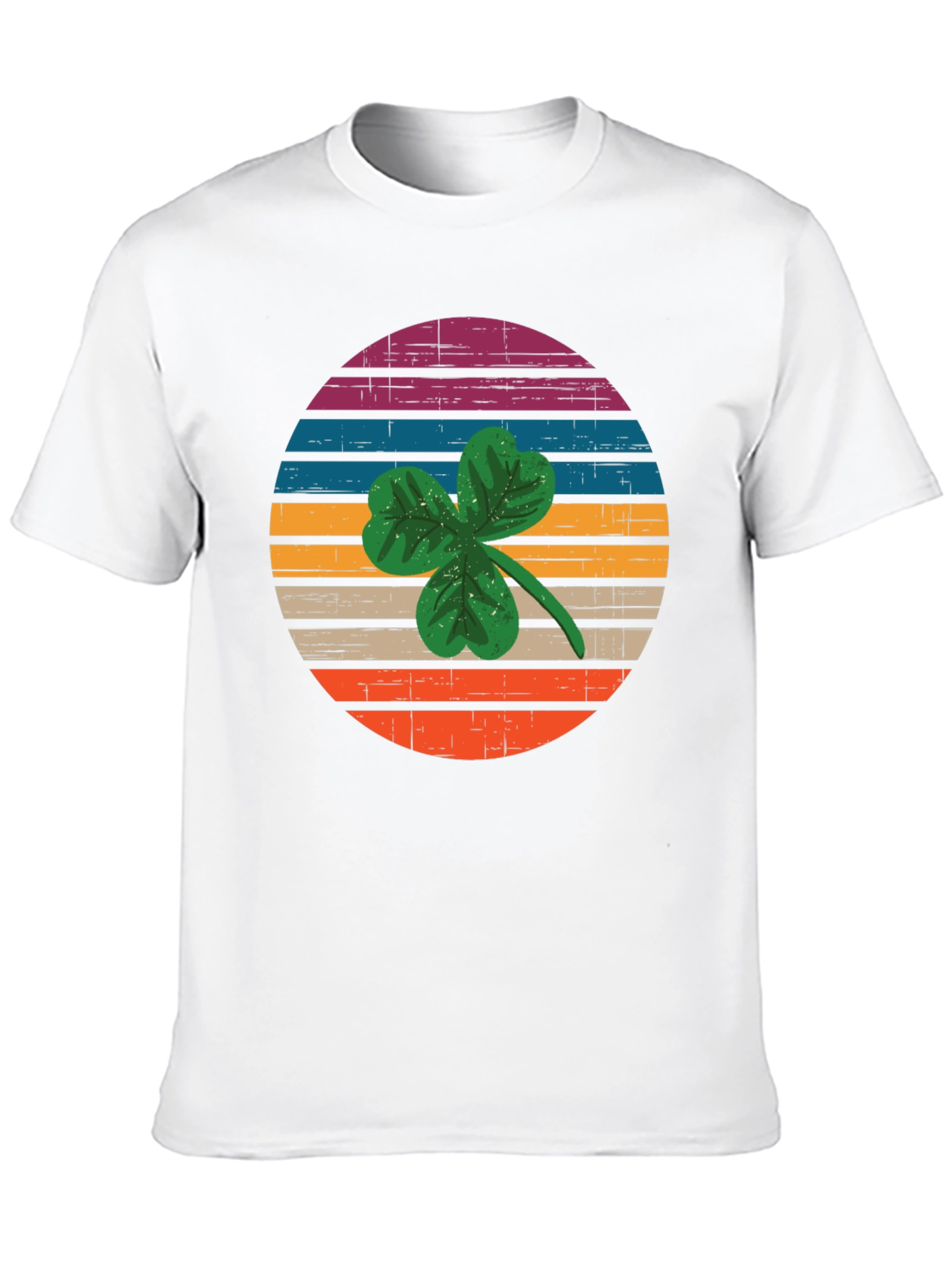 Retro Shamrock Graphic T-Shirt