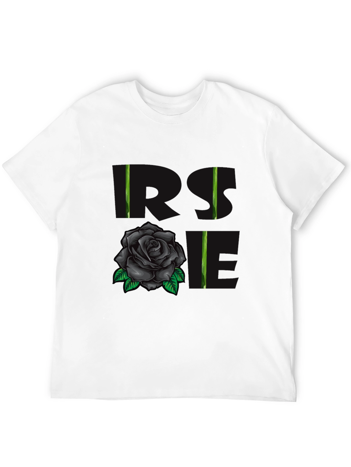 Rose Love Graphic T-Shirt - Black