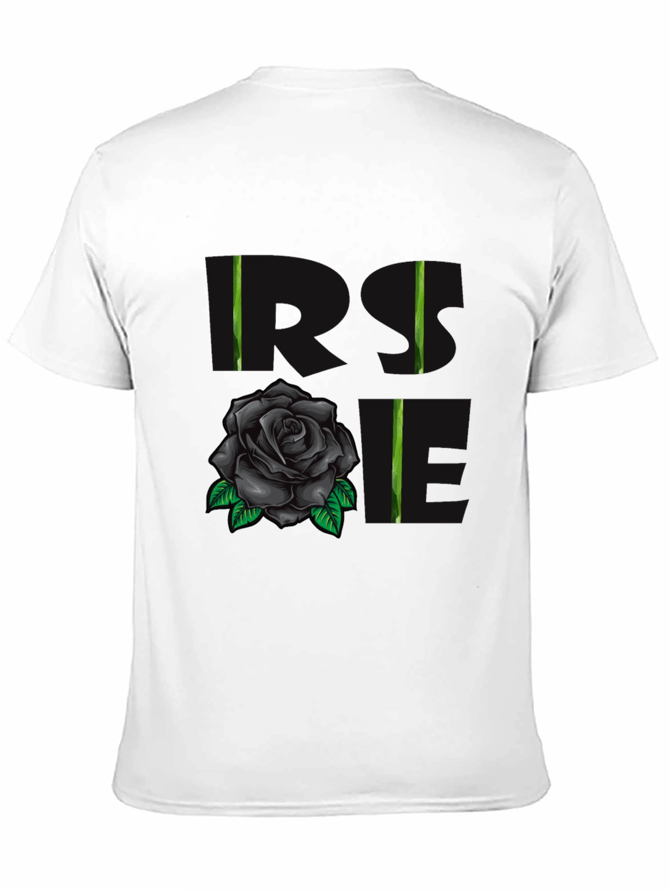 Rose Love Graphic T-Shirt - Black