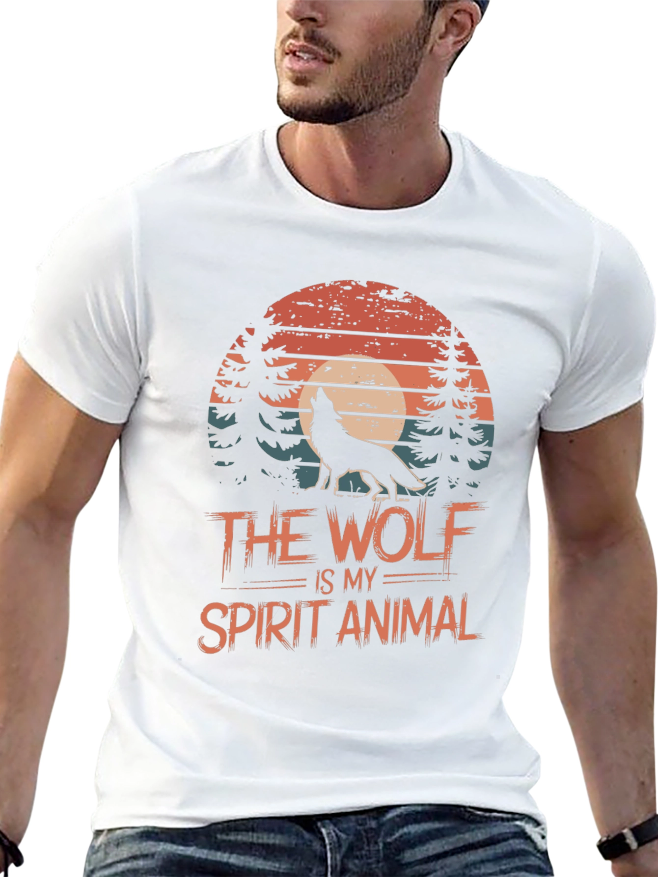 Wolf Spirit Animal Graphic Tee - Unisex