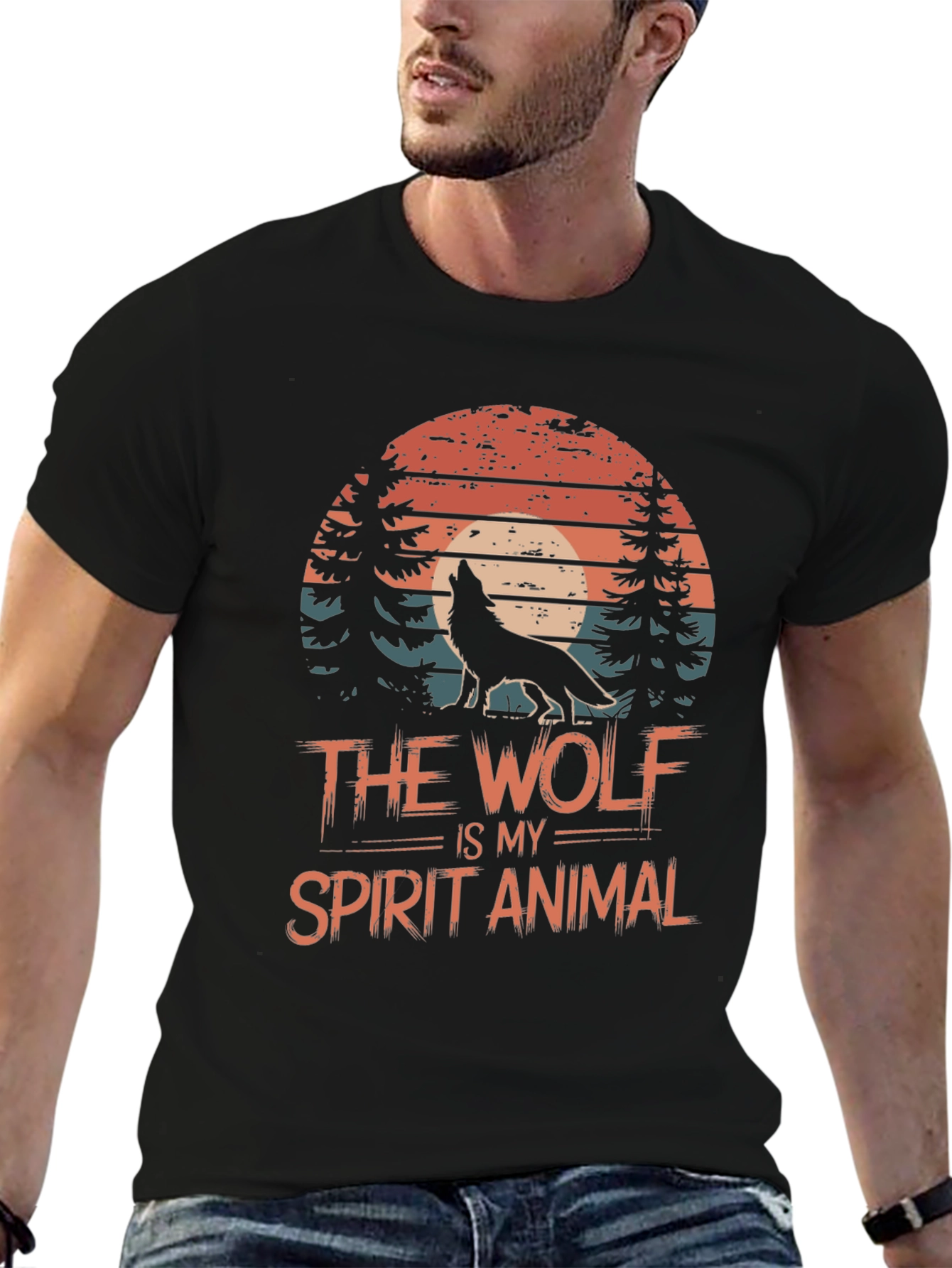 Wolf Spirit Animal Graphic Tee - Unisex