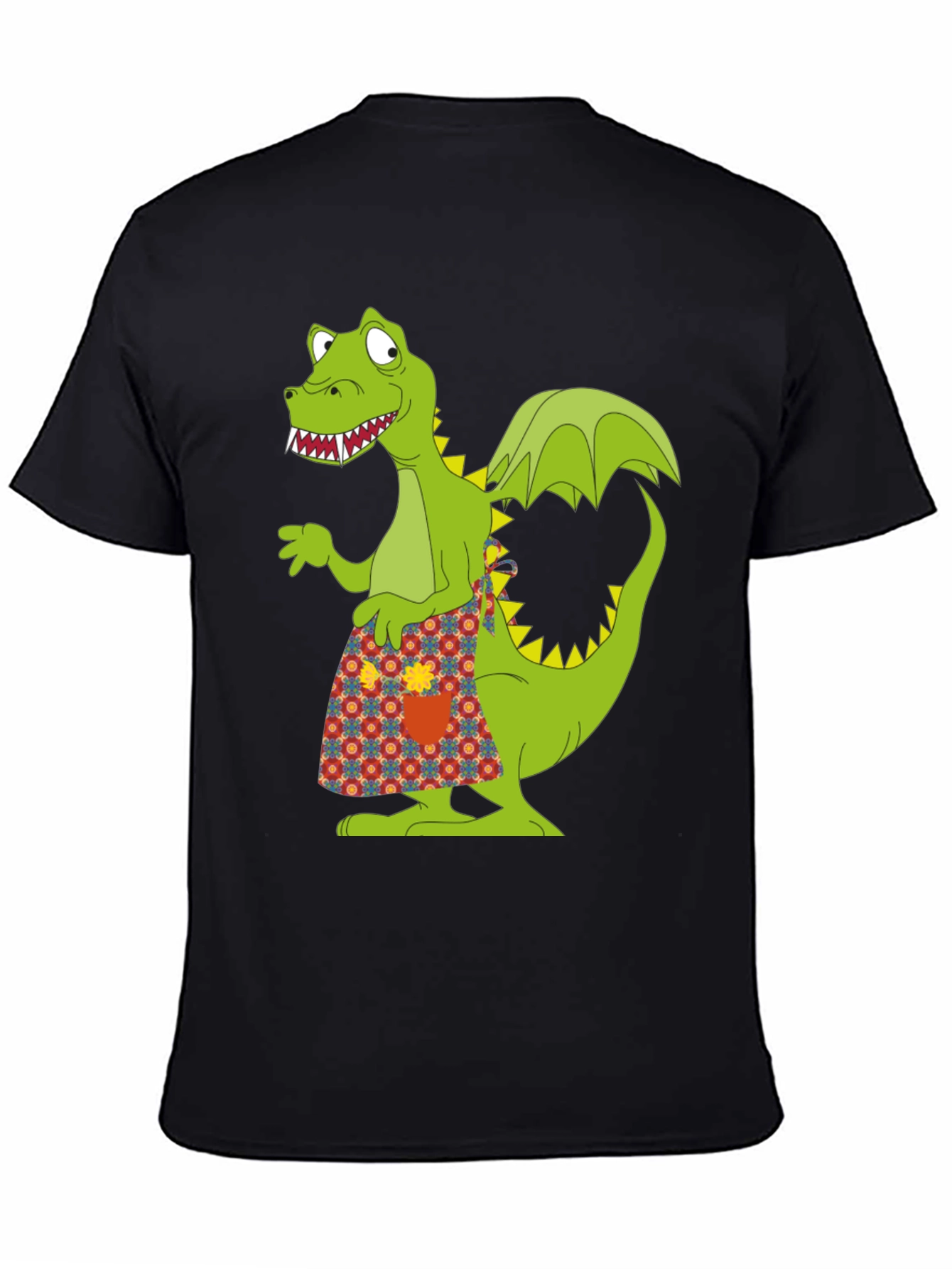 Funny Dragon Graphic Tee - Quirky Black T-Shirt