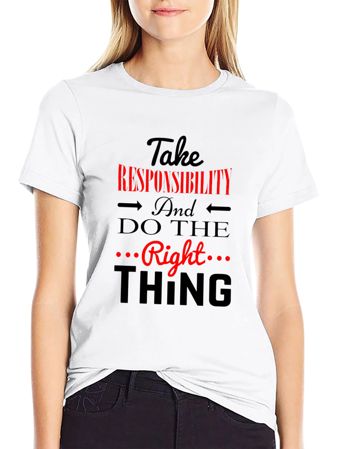 Take Responsibility Black Graphic Tee