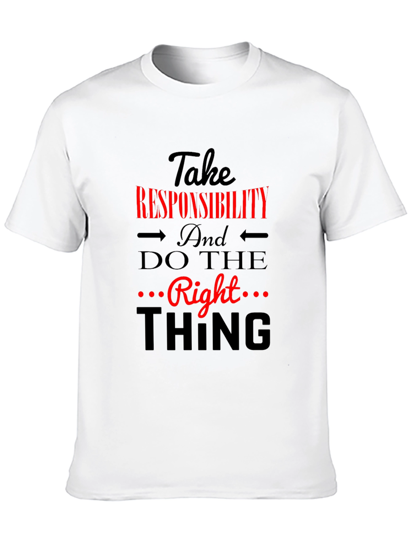 Take Responsibility Black Graphic Tee