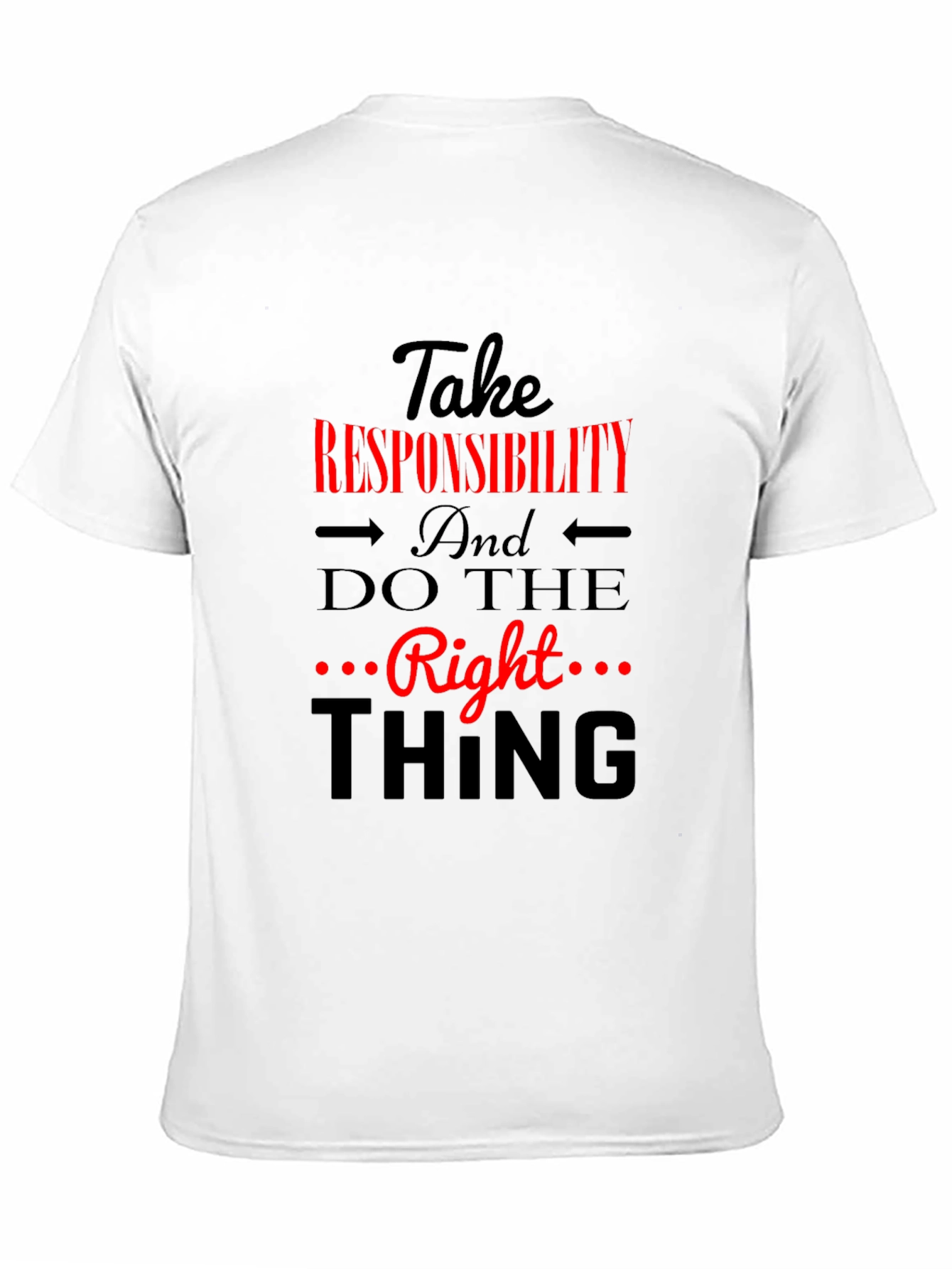 Take Responsibility Black Graphic Tee