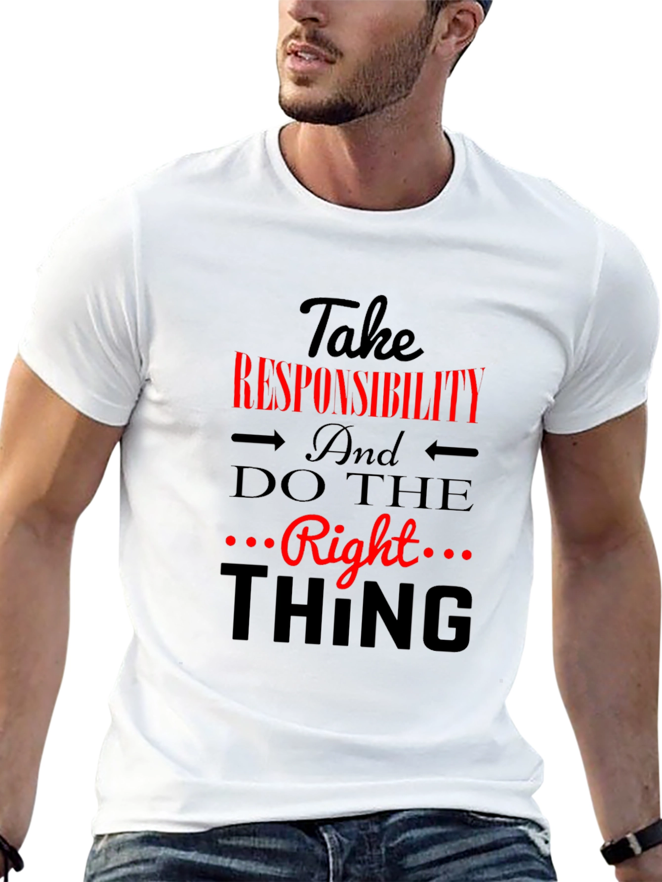 Take Responsibility Black Graphic Tee