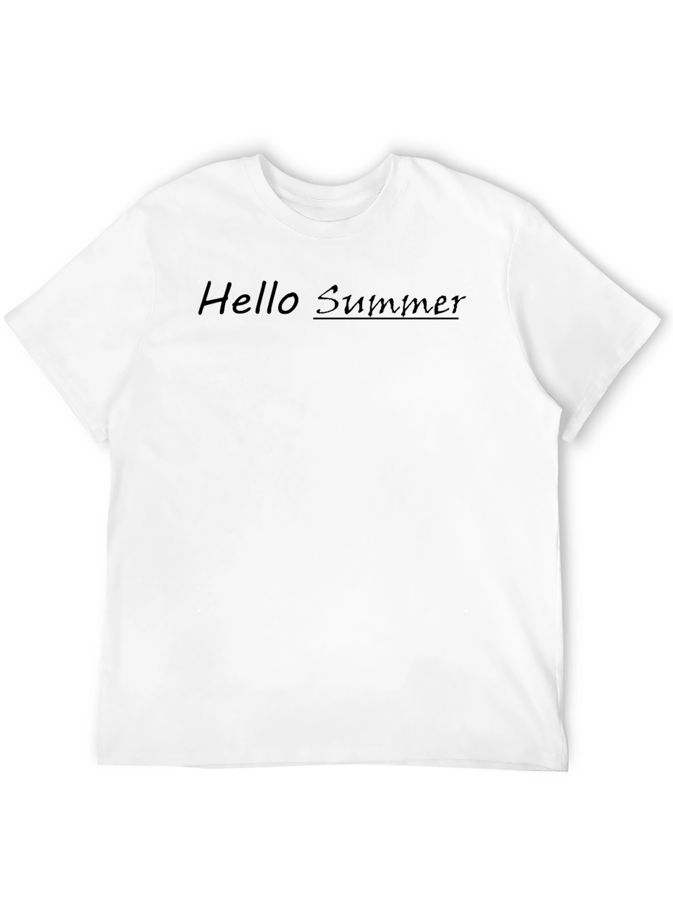Hello Summer Black T-Shirt