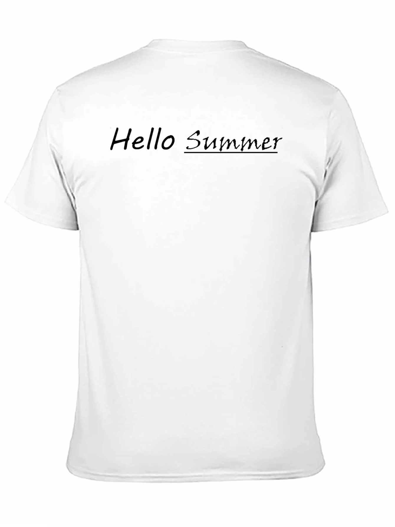 Hello Summer Black T-Shirt