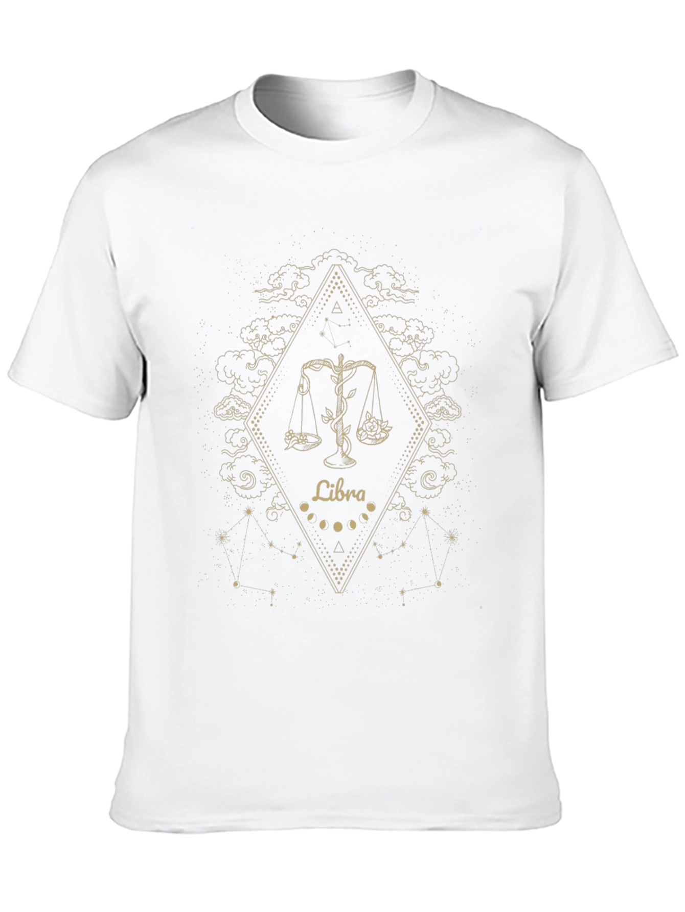 Libra Zodiac Graphic Tee - Celestial Astrology Design