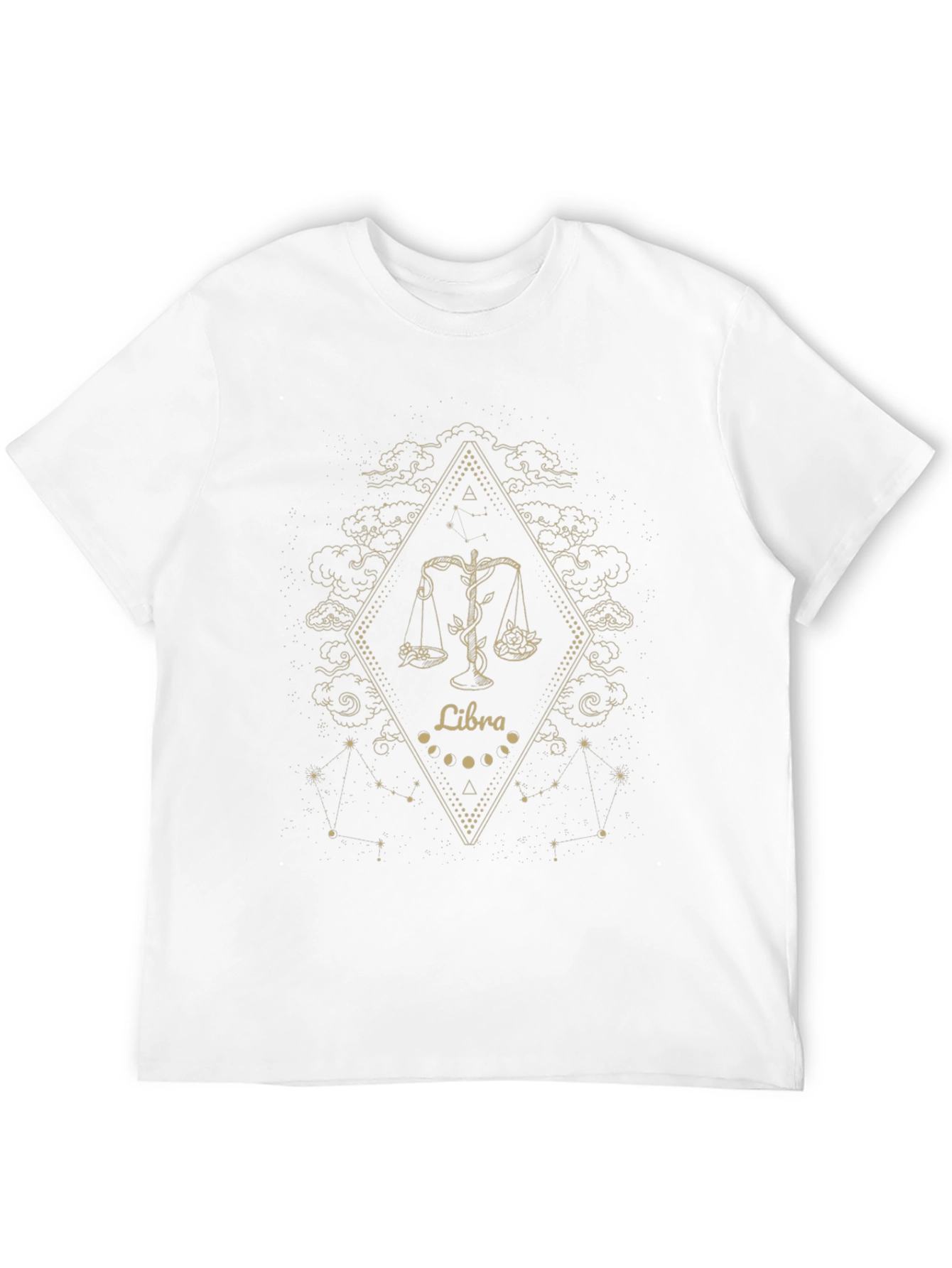 Libra Zodiac Graphic Tee - Celestial Astrology Design