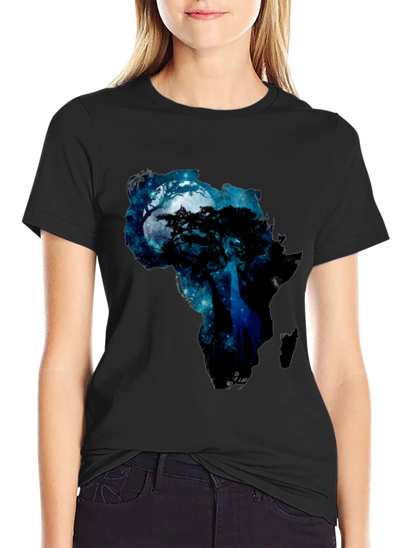 Africa Night Sky Graphic Tee - Mens
