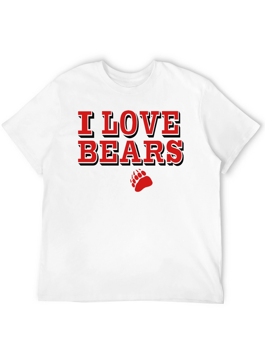 I Love Bears T-Shirt - Graphic Print Tee