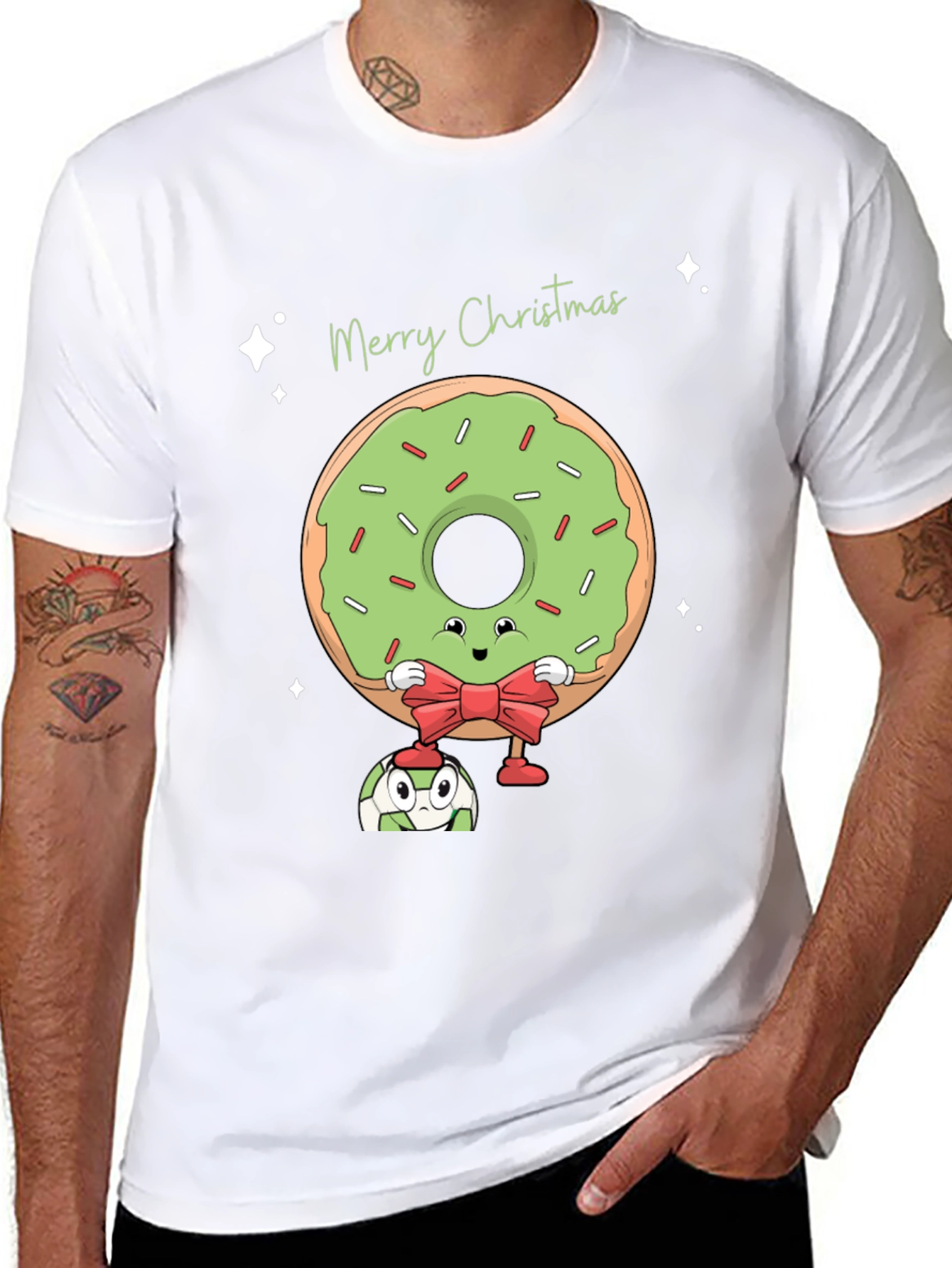Merry Christmas Donut Graphic Tee