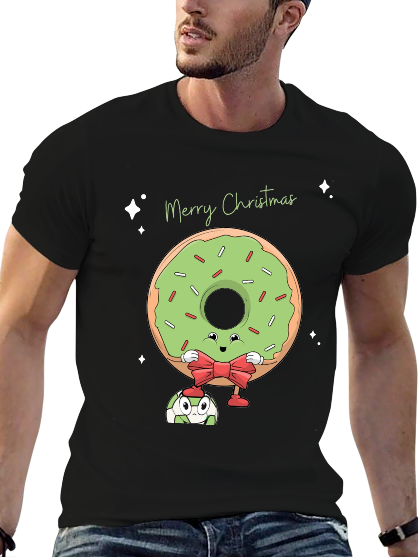 Merry Christmas Donut Graphic Tee