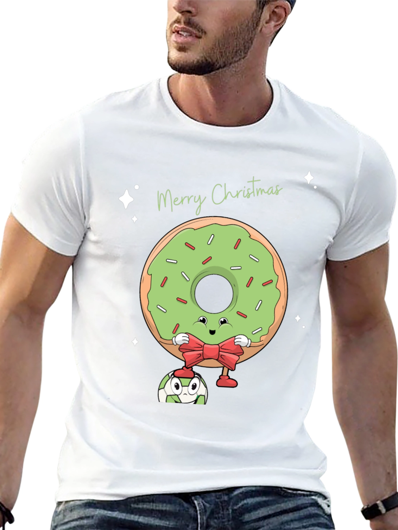 Merry Christmas Donut Graphic Tee