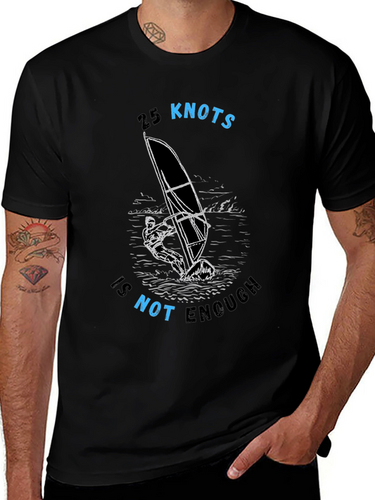 25 Knots is Not Enough Graphic Tee - Black