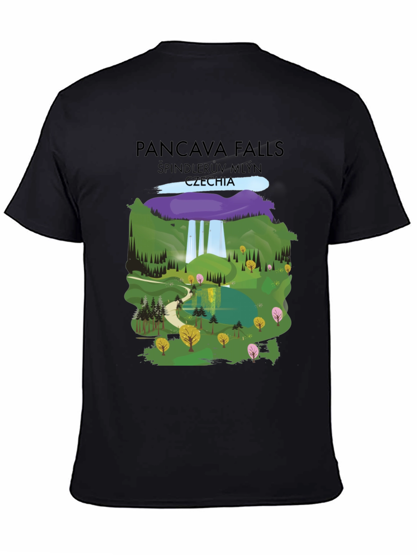 Pancava Falls Czechia Graphic T-Shirt