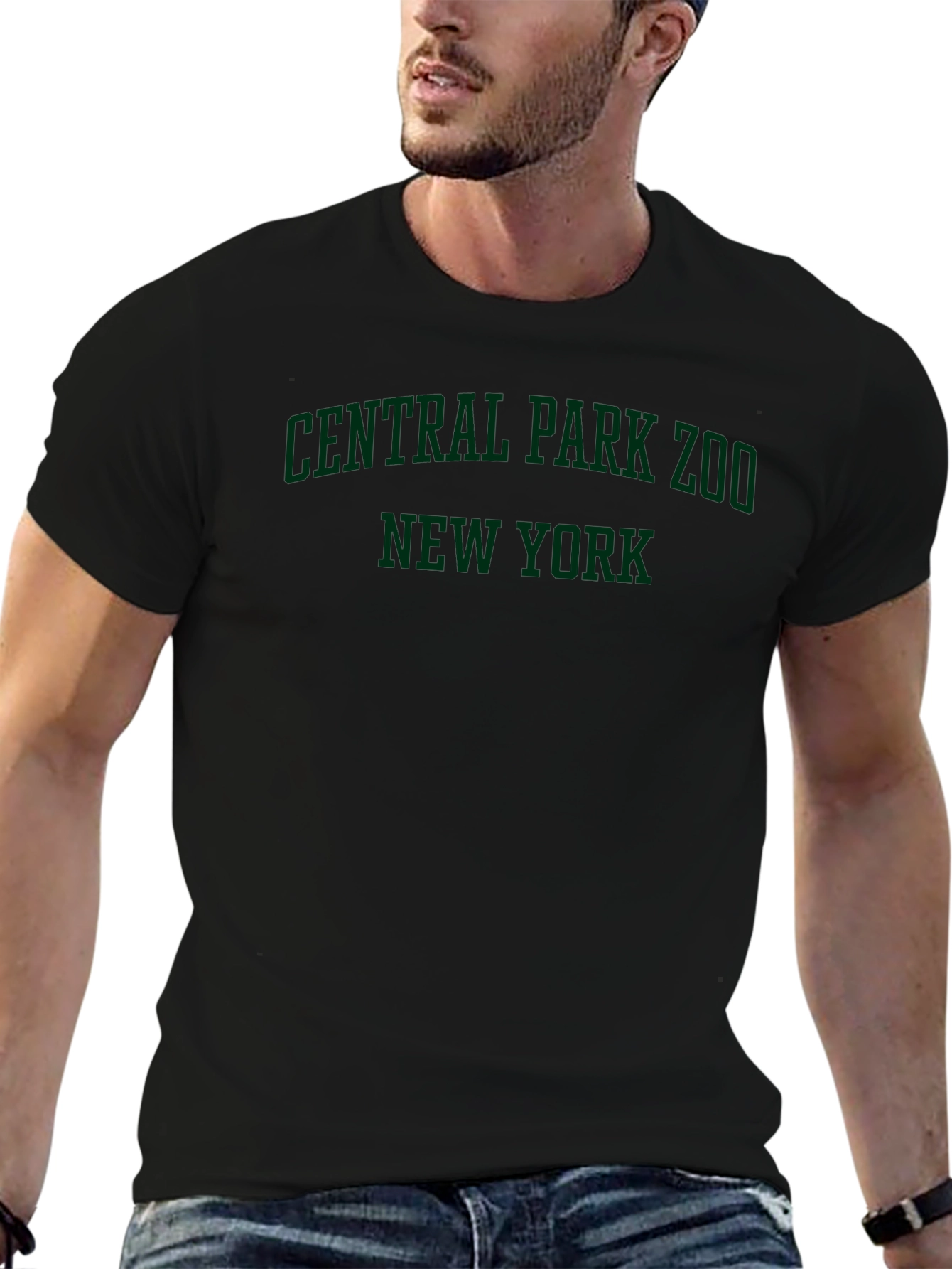 Central Park Zoo New York Black T-Shirt