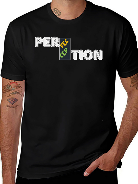 Perception Graphic T-Shirt - Mens Black Tee