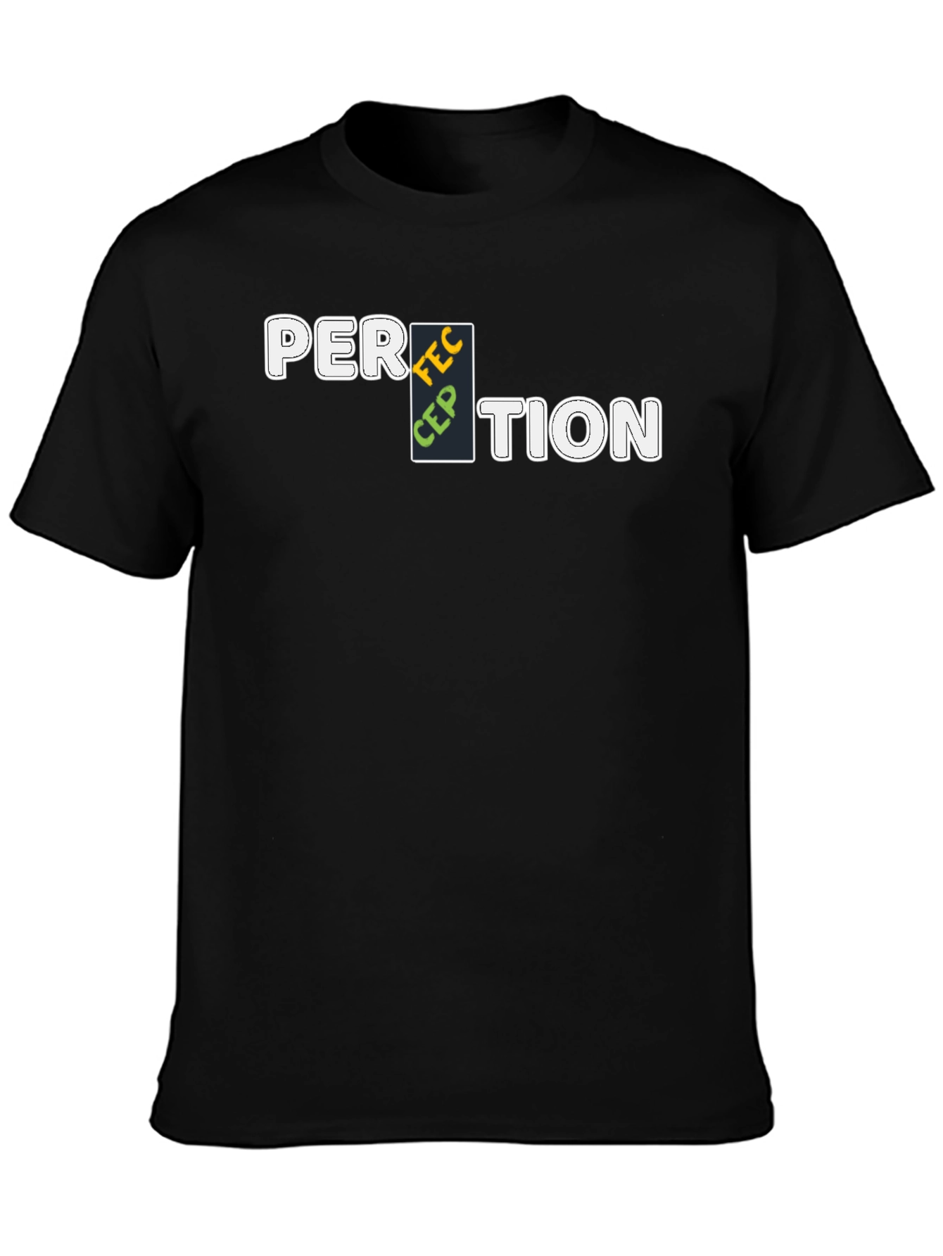 Perception Graphic T-Shirt - Mens Black Tee