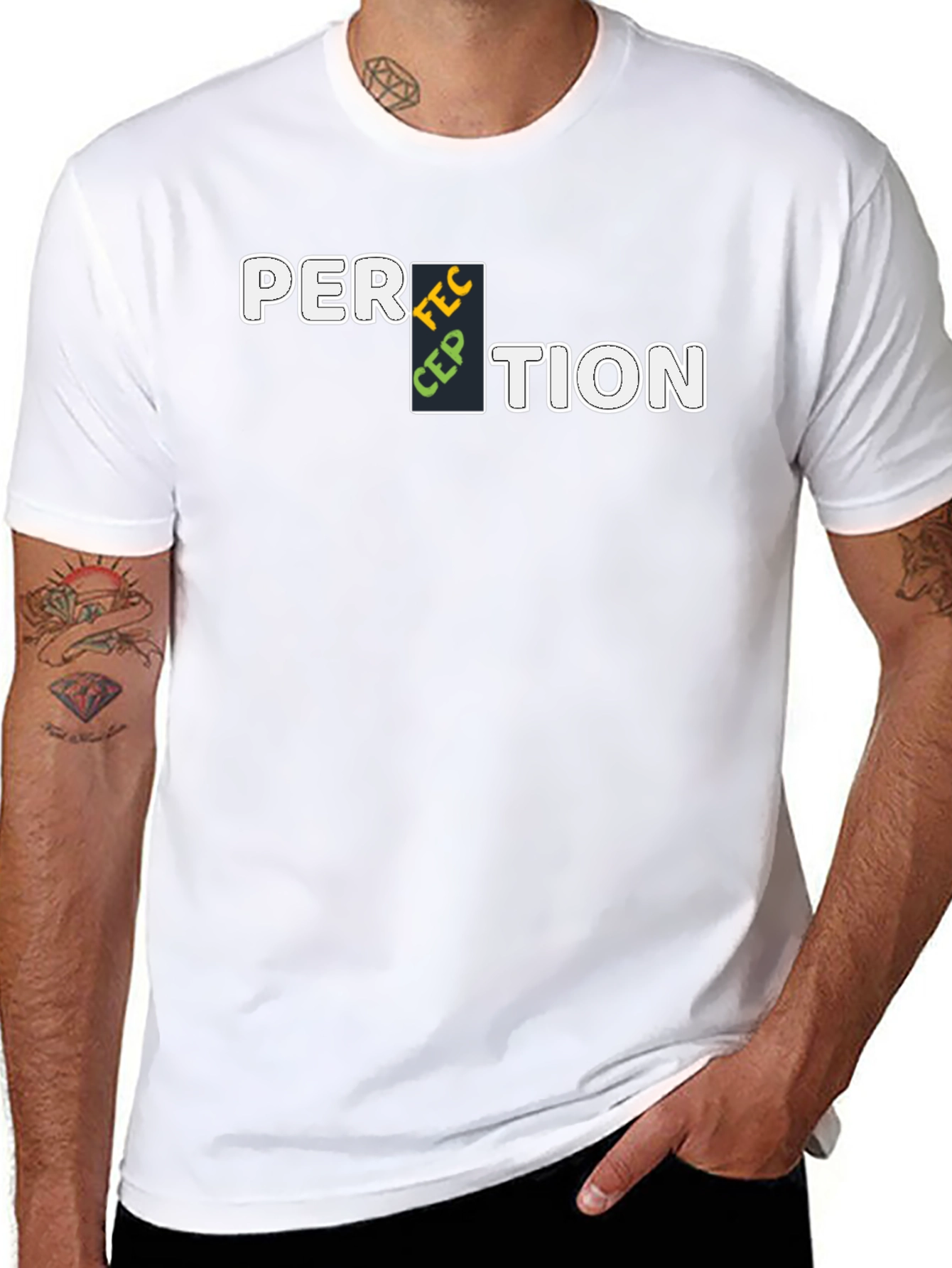Perception Graphic T-Shirt - Mens Black Tee