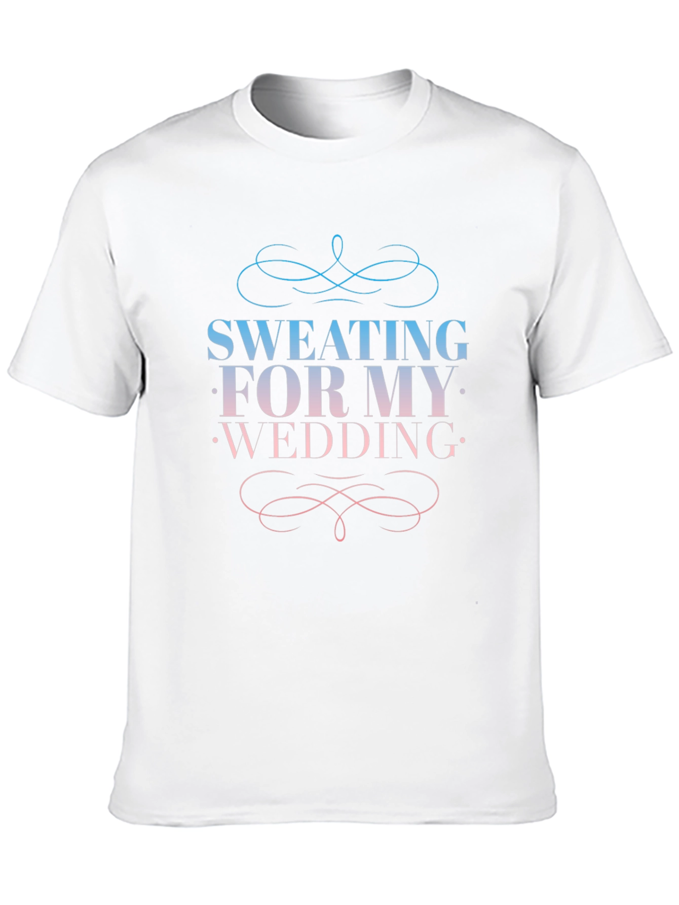 Sweating For My Wedding Black T-Shirt