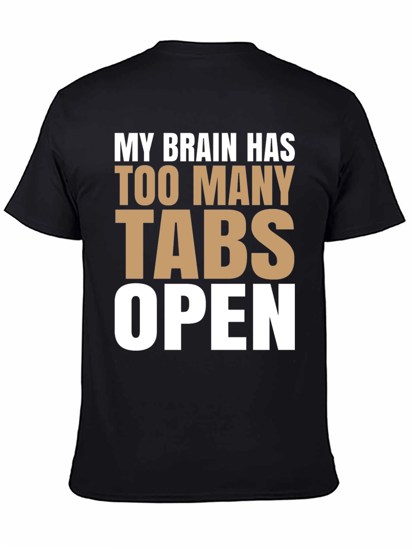 Funny Brain Tabs Open T-Shirt