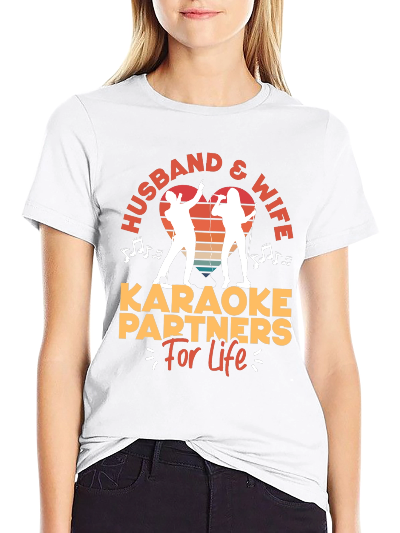 Husband & Wife Karaoke Partners T-Shirt