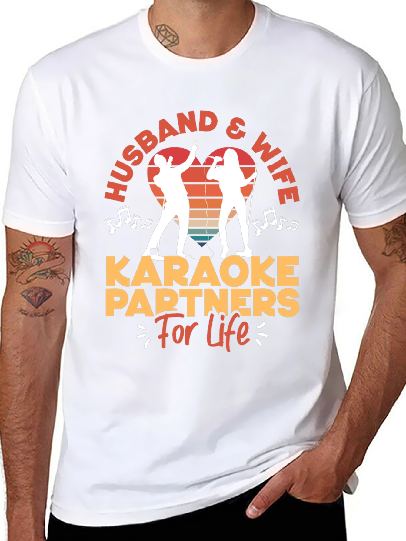 Husband & Wife Karaoke Partners T-Shirt