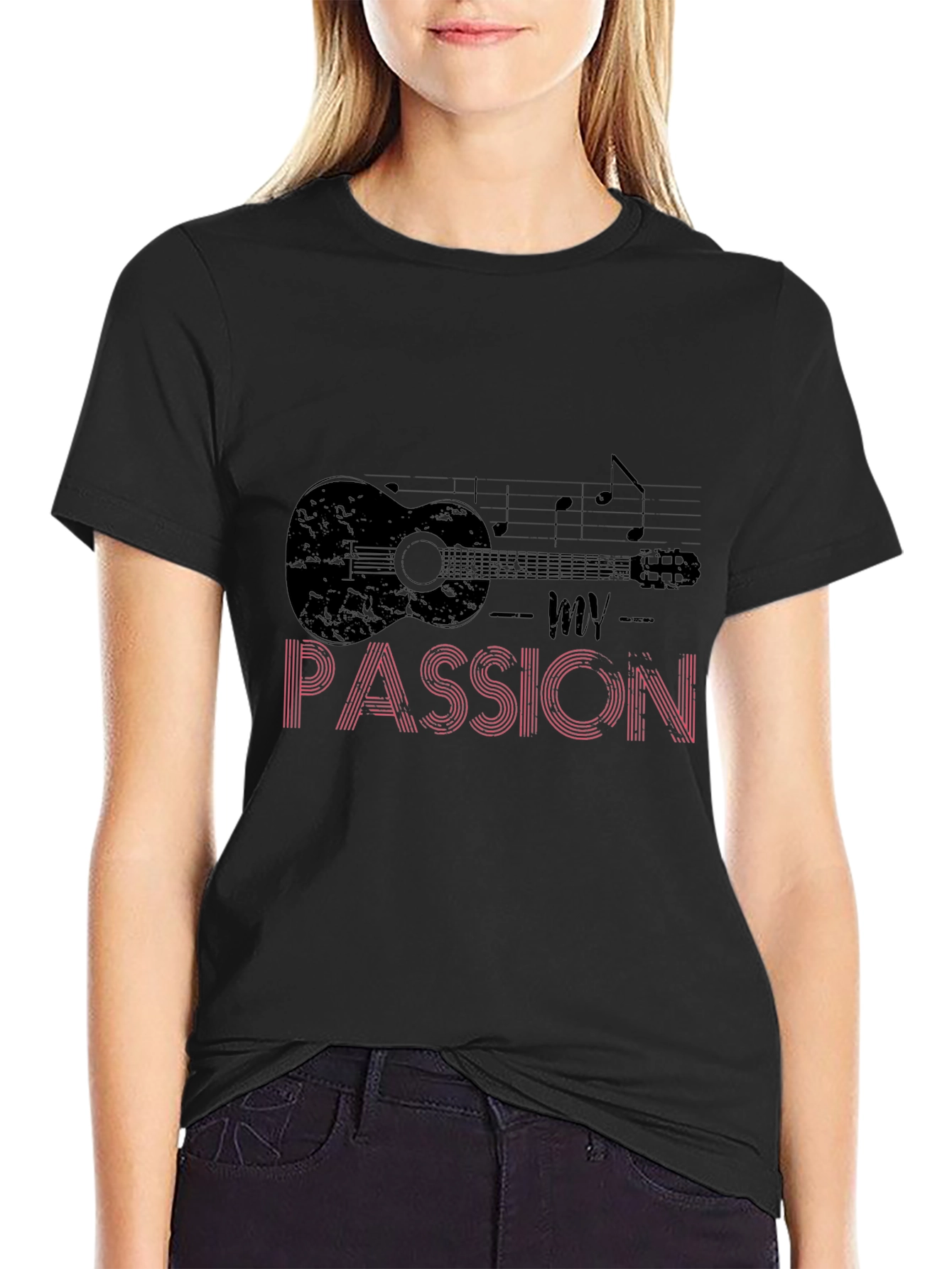 Music Passion T-Shirt - Guitar Graphic Tee