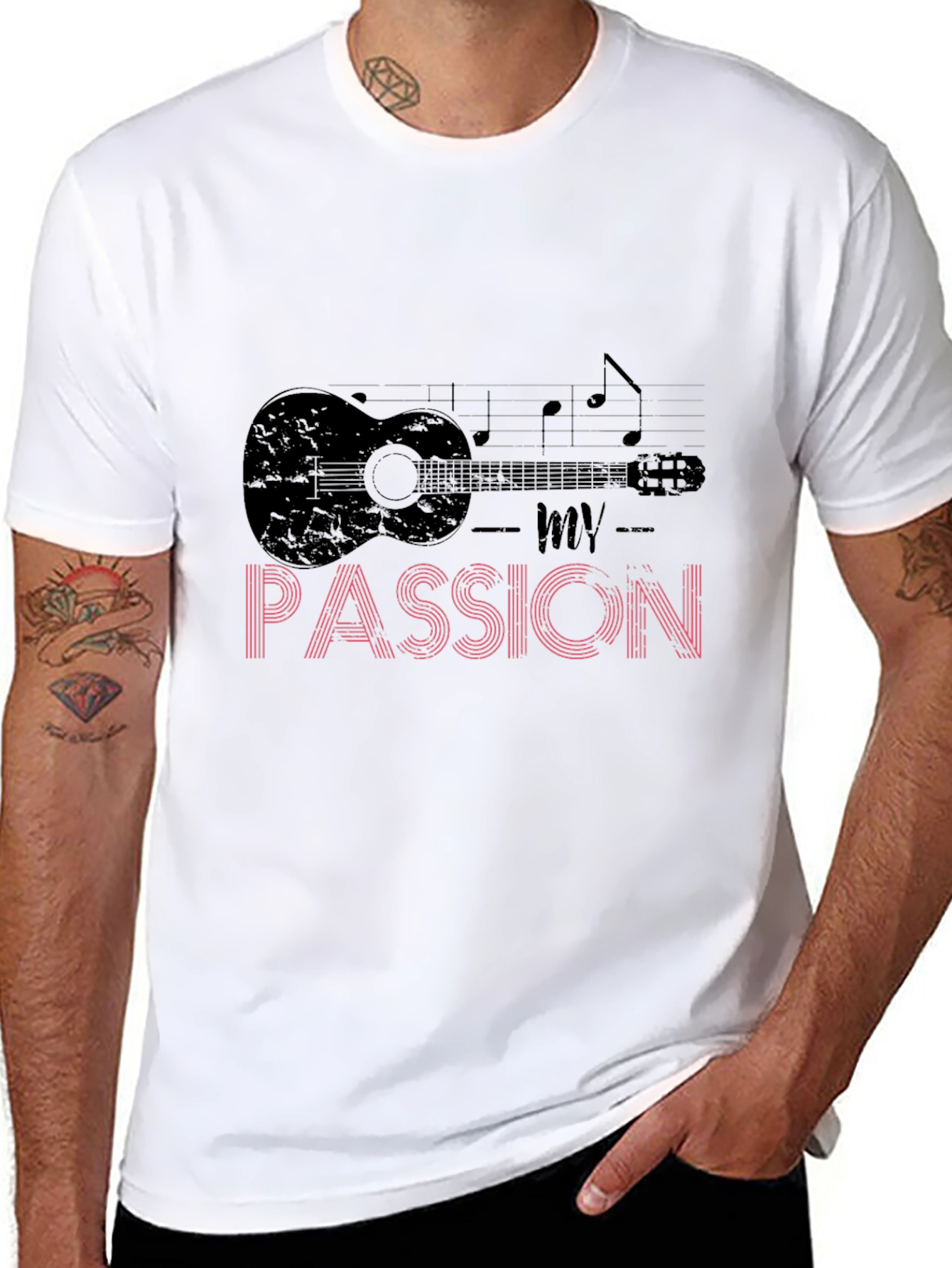 Music Passion T-Shirt - Guitar Graphic Tee