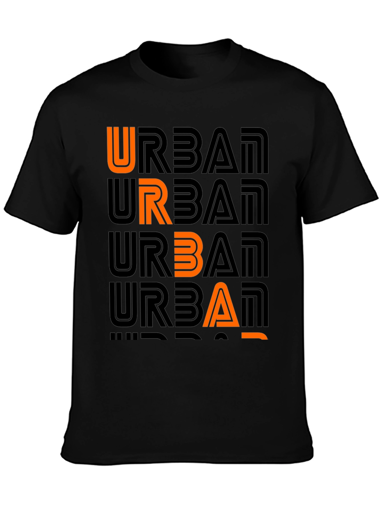 Urban Graphic Print Crew Neck T-Shirt